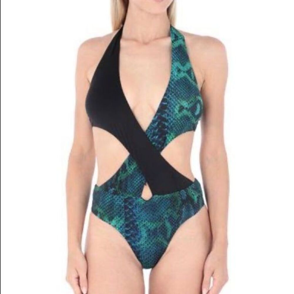 Roberto Cavalli Woman One-piece swimsuit Deep jade Small $250